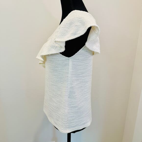 Anthropologie Dolan Sleeveless Top Women's XS Flutter Textured Thick Knit Whimsy - Picture 11 of 12